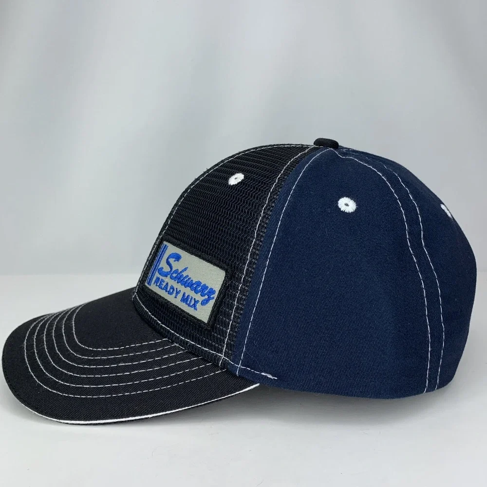 Schwarz Ready Mix Hat Black Blue Est 1948 Concrete Adjustable OSFM Baseball Cap